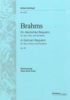 Brahms - Requiem alemão Op. 45 canto, coro e piano - A German Requiem Op.45  - piano vocal score - Breitkopf